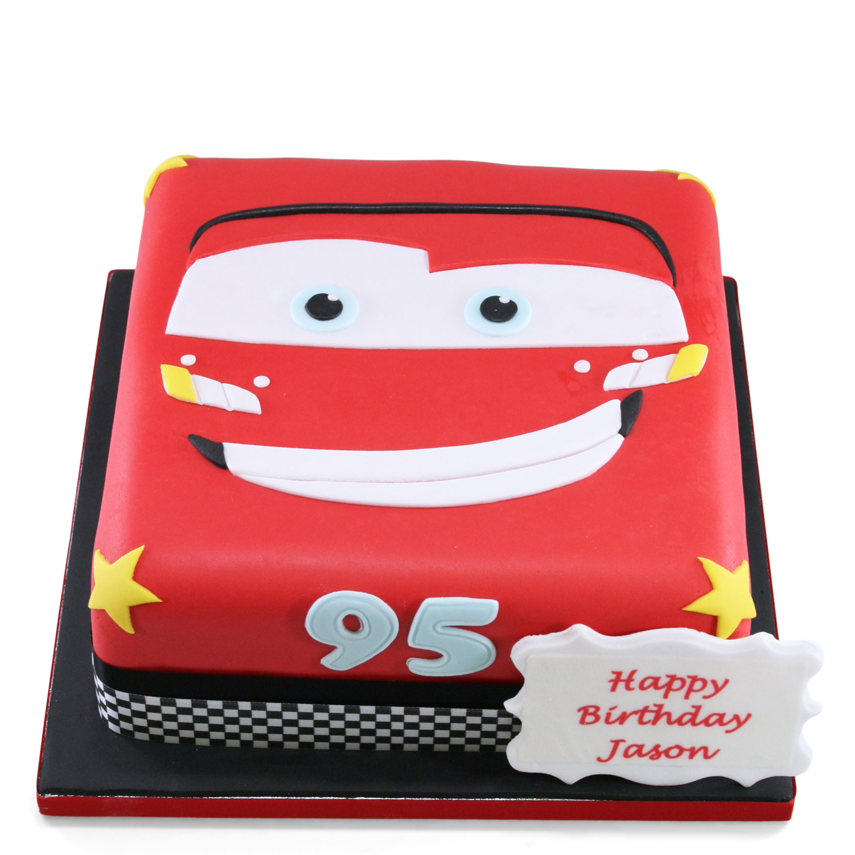 Lightning Mcqueen Theme Cake