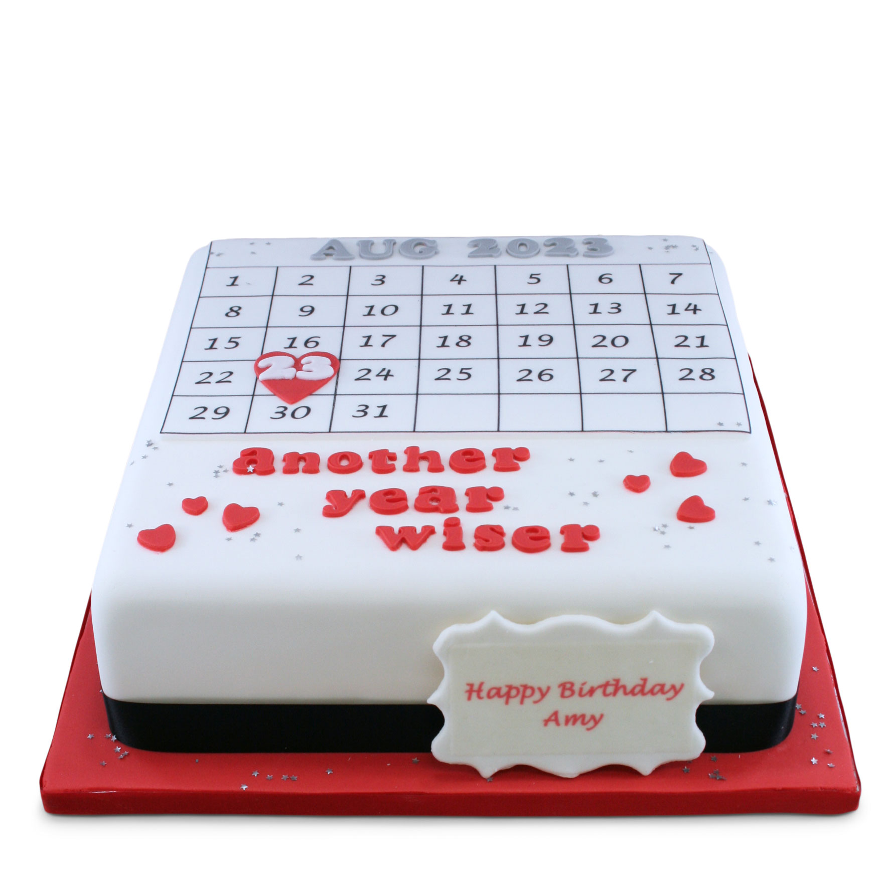 Birthday Calendar Cake - Cake O Clock - Best Customize Designer Cakes Lahore