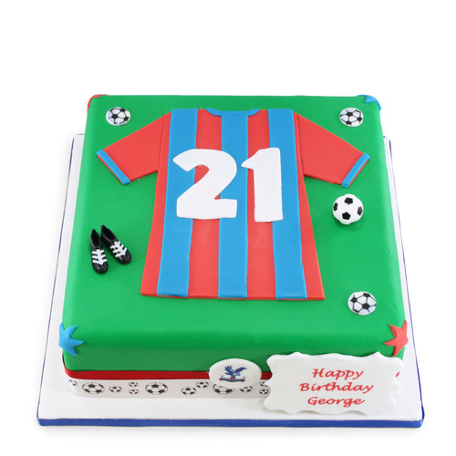 Jersey fondant cake - YouTube