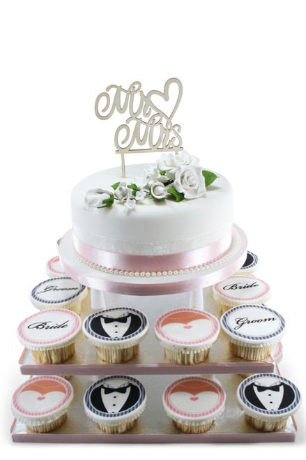 Buy Personalised Anniversary Cupcakes 2 Pieces-Lusciously Yours