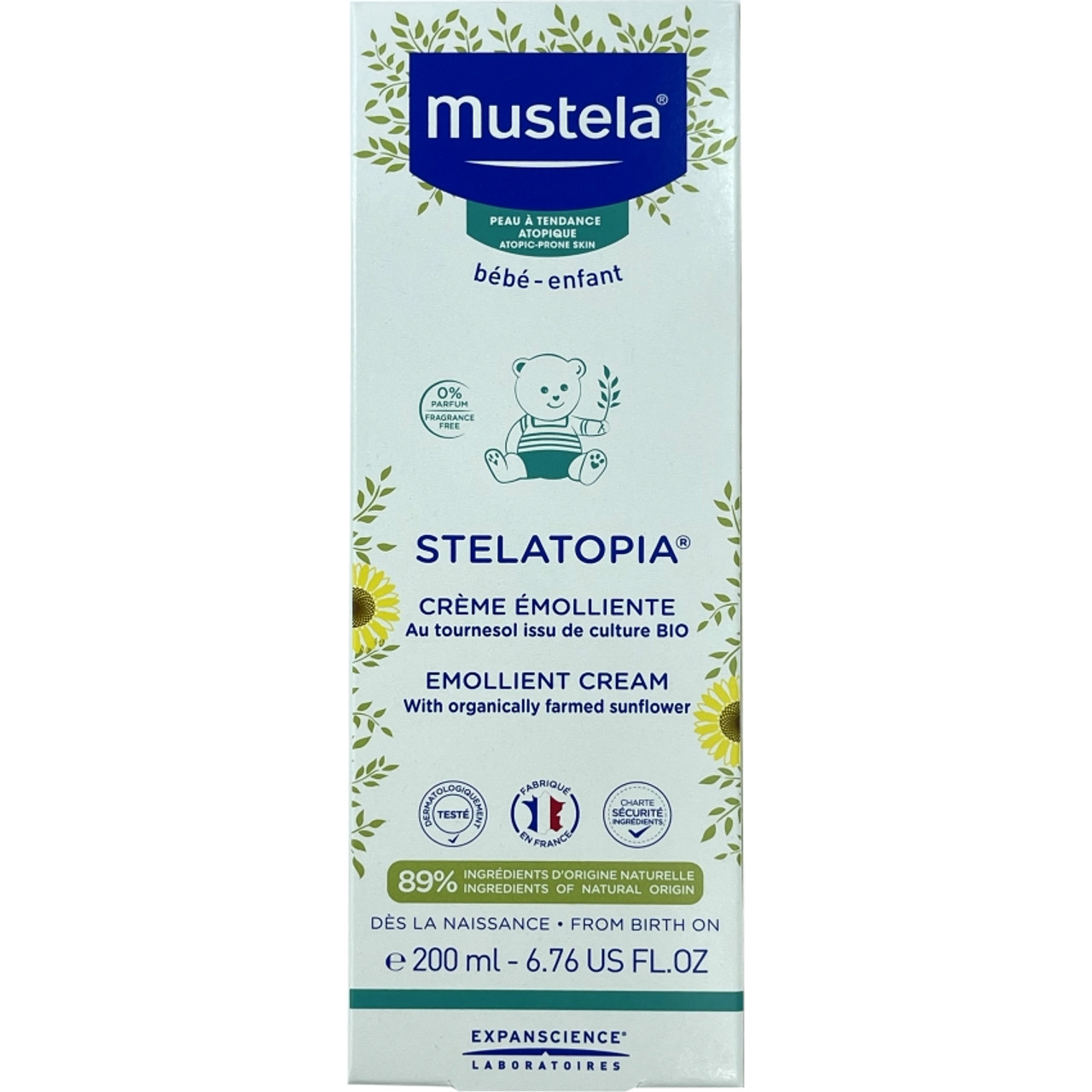 Mustela stelatopia emollient balm for baby atopic-prone skin 200ml