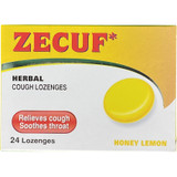 Zecuf Herbal Cough Lozenges Honey Lemon 24s
