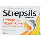 Strepsils Orange Vit C Lozenges 24s