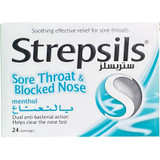 Strepsils Sore Throat Blocked Nose Lozenges 24s