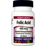 Folic Acid 400 mcg Tabs 30s