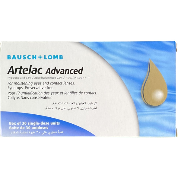 Artelac Advanced Eye Drops Single Use 30s