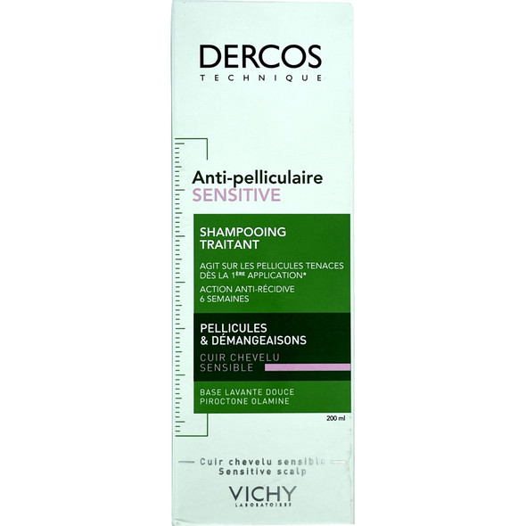 Vichy Dercos Anti Dandruff Sensitive Dermatological Shampoo 200ml