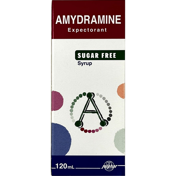 Amydramine Expectorant Sugar Free Cough Syrup 120ml