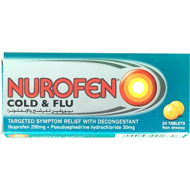 Nurofen Cold and Flu Tabs 24s