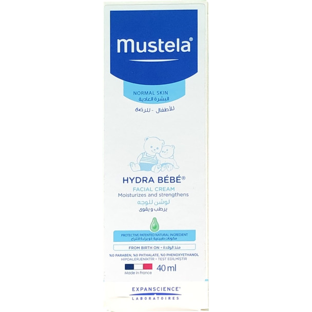 Mustela hydra bebe deals facial cream 40ml