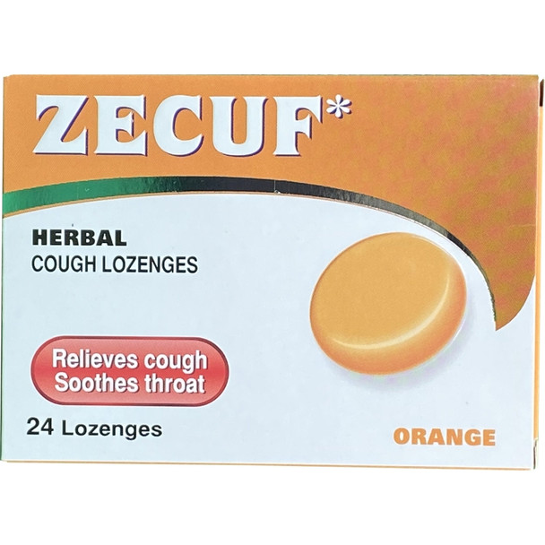 Zecuf Herbal Cough Lozenges Orange 24s