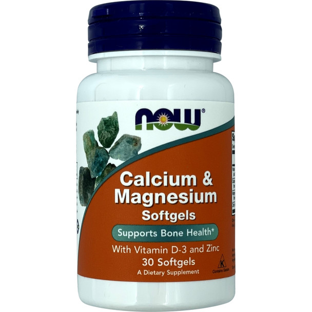 Now Calcium Magnesium Vitamin D3 Softgels 30s
