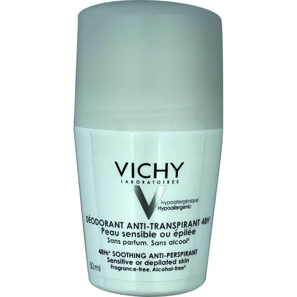 Vichy 48hr Soothing Anti Perspirant Sensitive Skin Deodorant Roll on 50ml