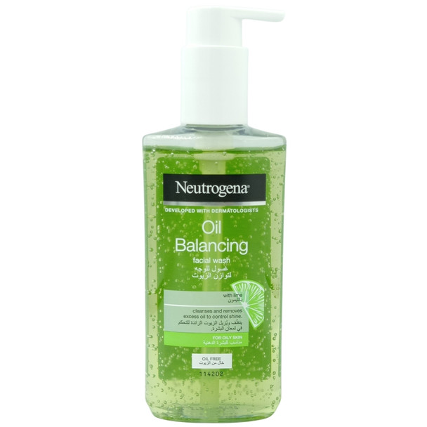 Neutrogena Oil Free Oil Balancing Facial Wash With Lime 200ml