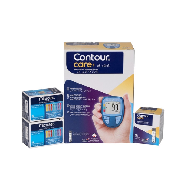 Ascensia Contour Care Blood Glucose Monitor and System Starter Kit
