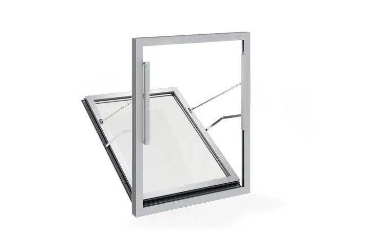 Bottom Opening Window EN2101-2 Approved 1.5sqm Bottom Hung Outward Opening AOV Window - SV-W-W1.5
