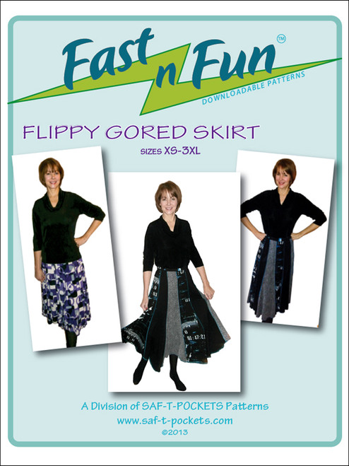 FLIPPY GORED SKIRT - 3003 - Paper Pattern
