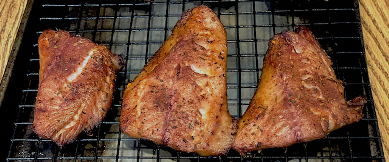 Brined and Smoked Blue Fish Filets