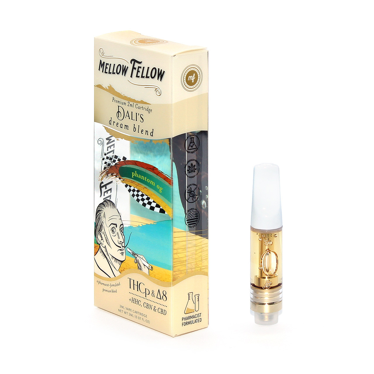 Mellow Fellow 2G Premium Blend Disposable Vape Mellow THC