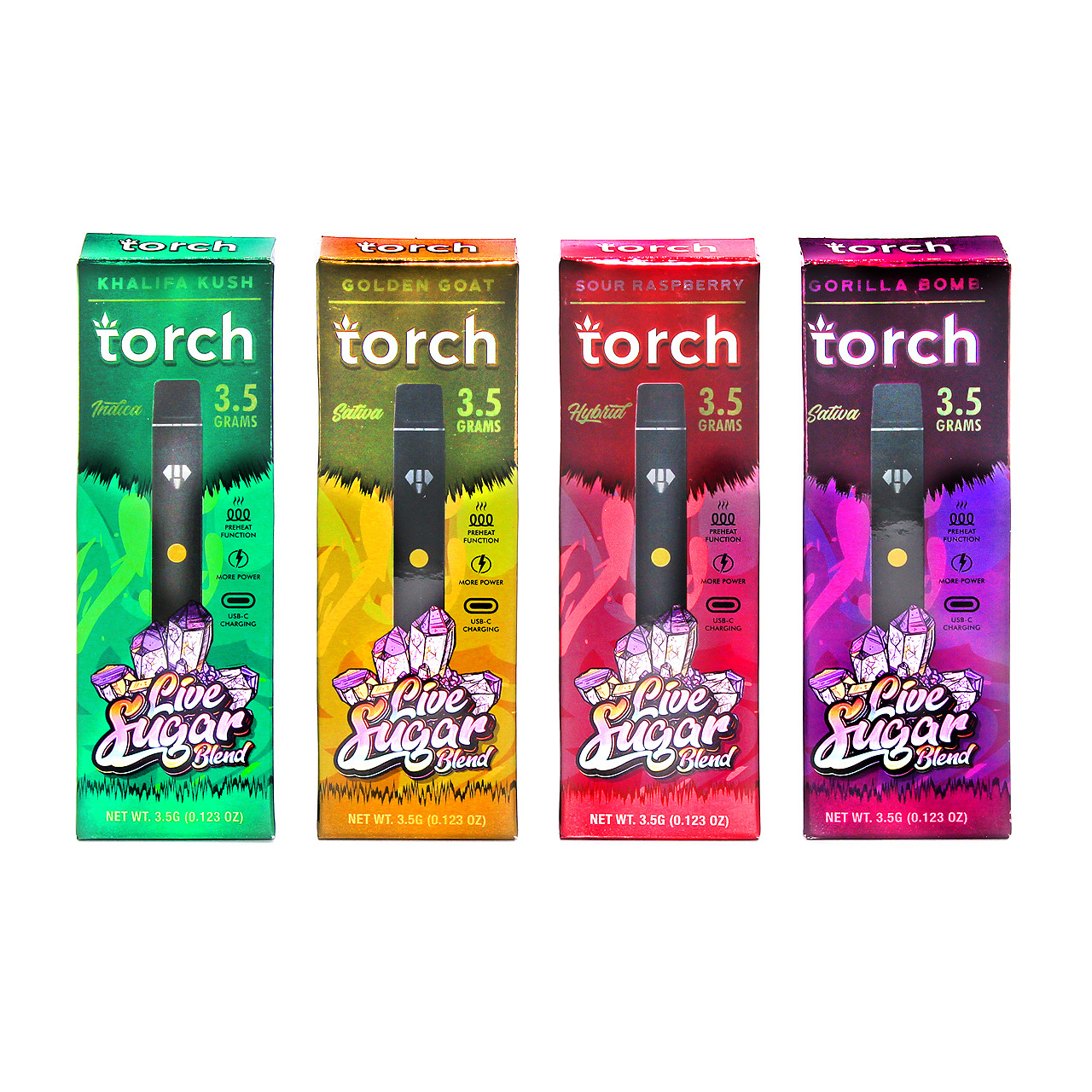 torch Live Sugar Blend 3.5g Disposable Vape torch delta