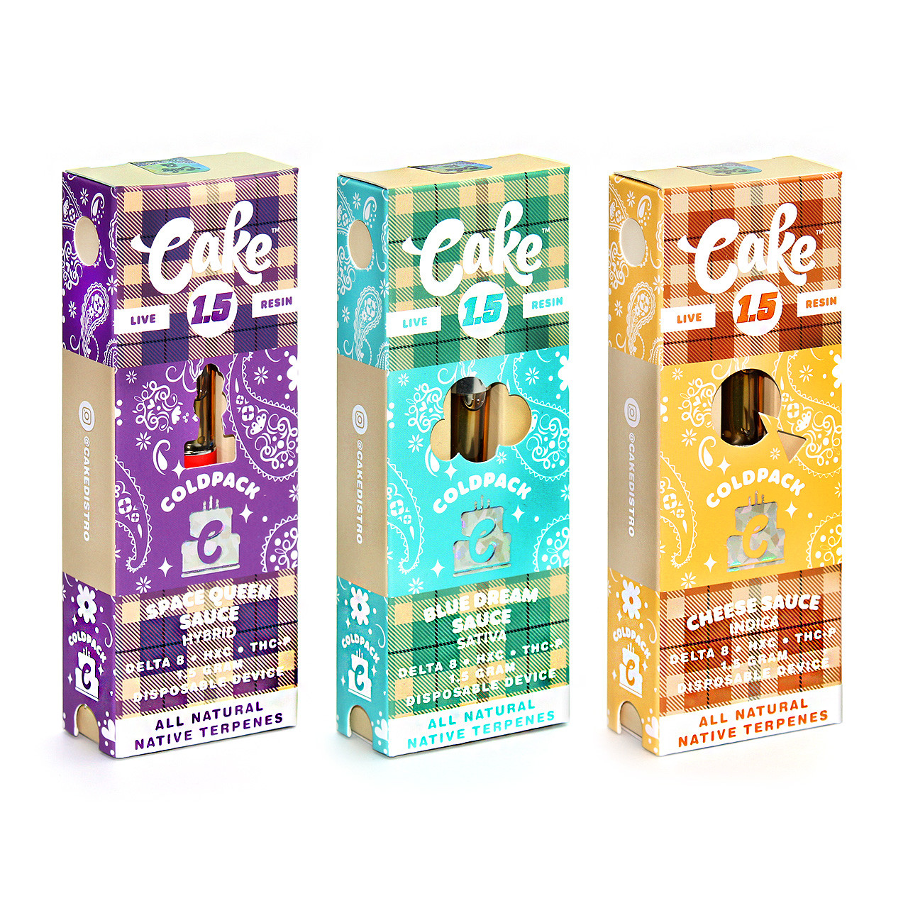 Cake TKO Live Resin 3g Disposable Vape Cake Delta 8 TKO