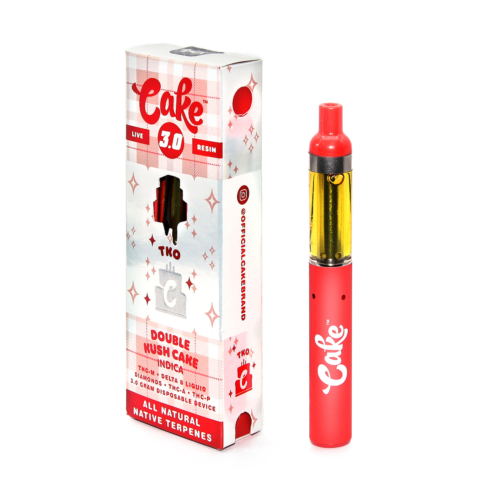 Cake TKO Live Resin 3g Disposable Vape Cake Delta 8 TKO