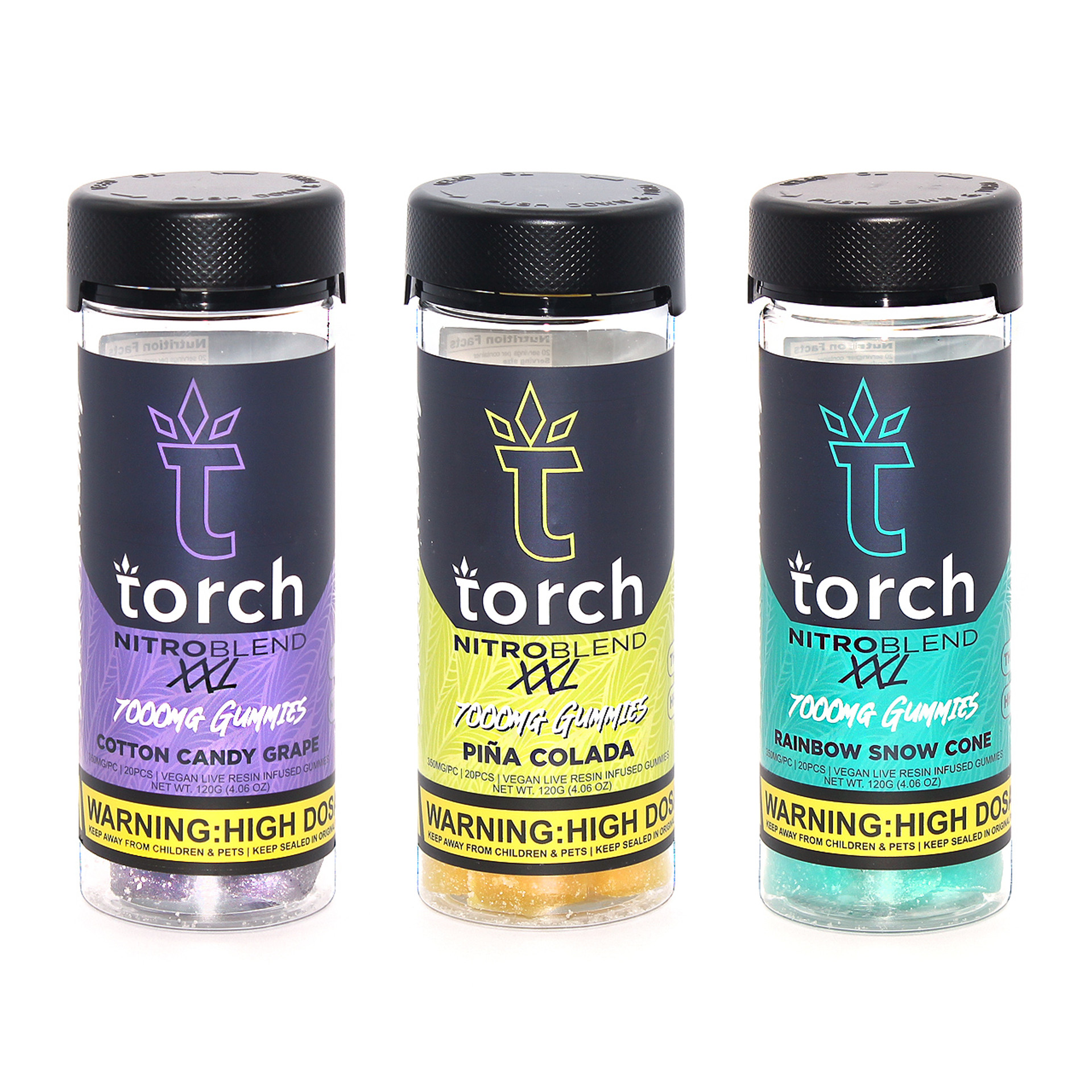 Torch Haymaker Blend 3500mg Gummies 20ct Torch gummy d8