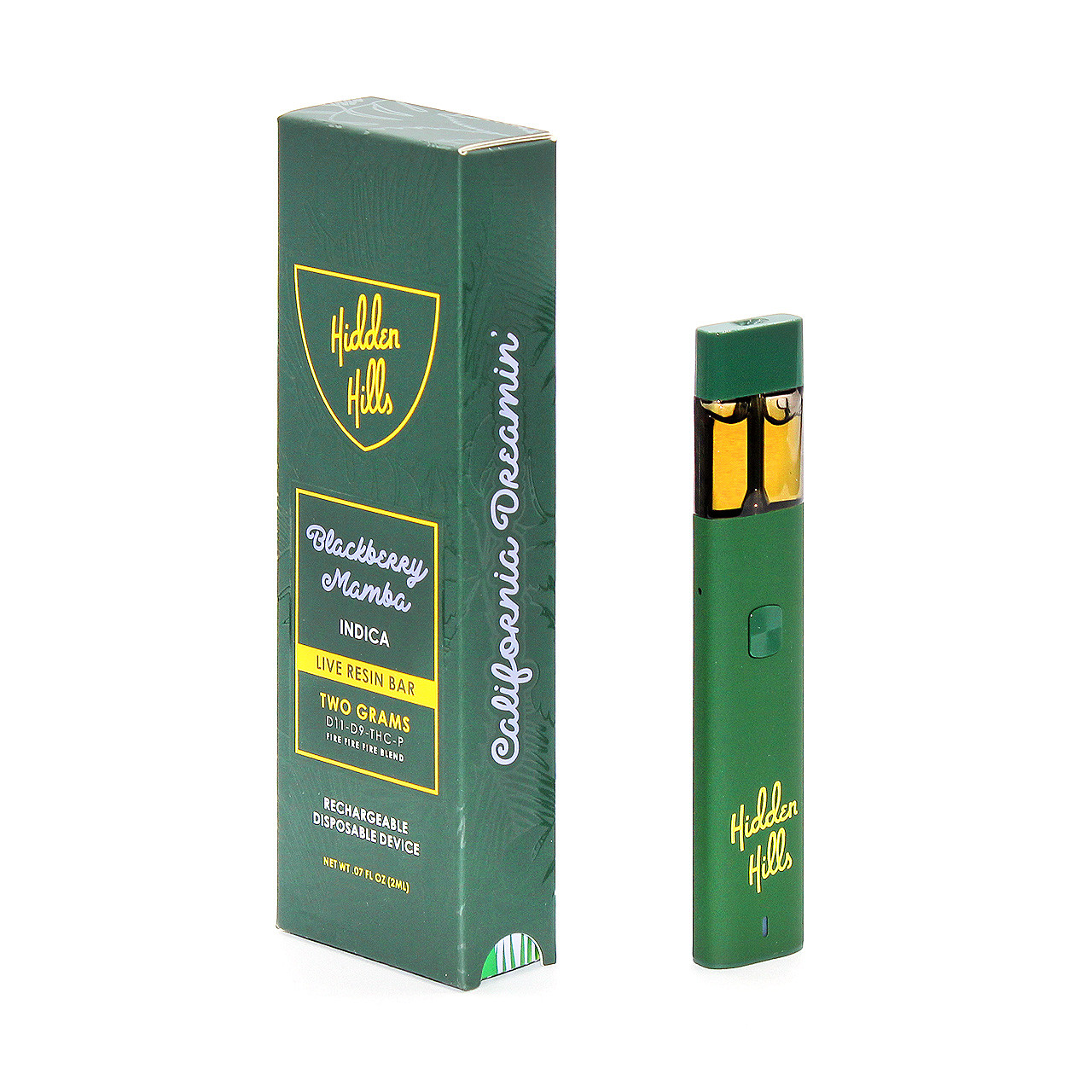 Hidden Hills D11 + D9 + THC-P Live Resin 2g Disposable Vape