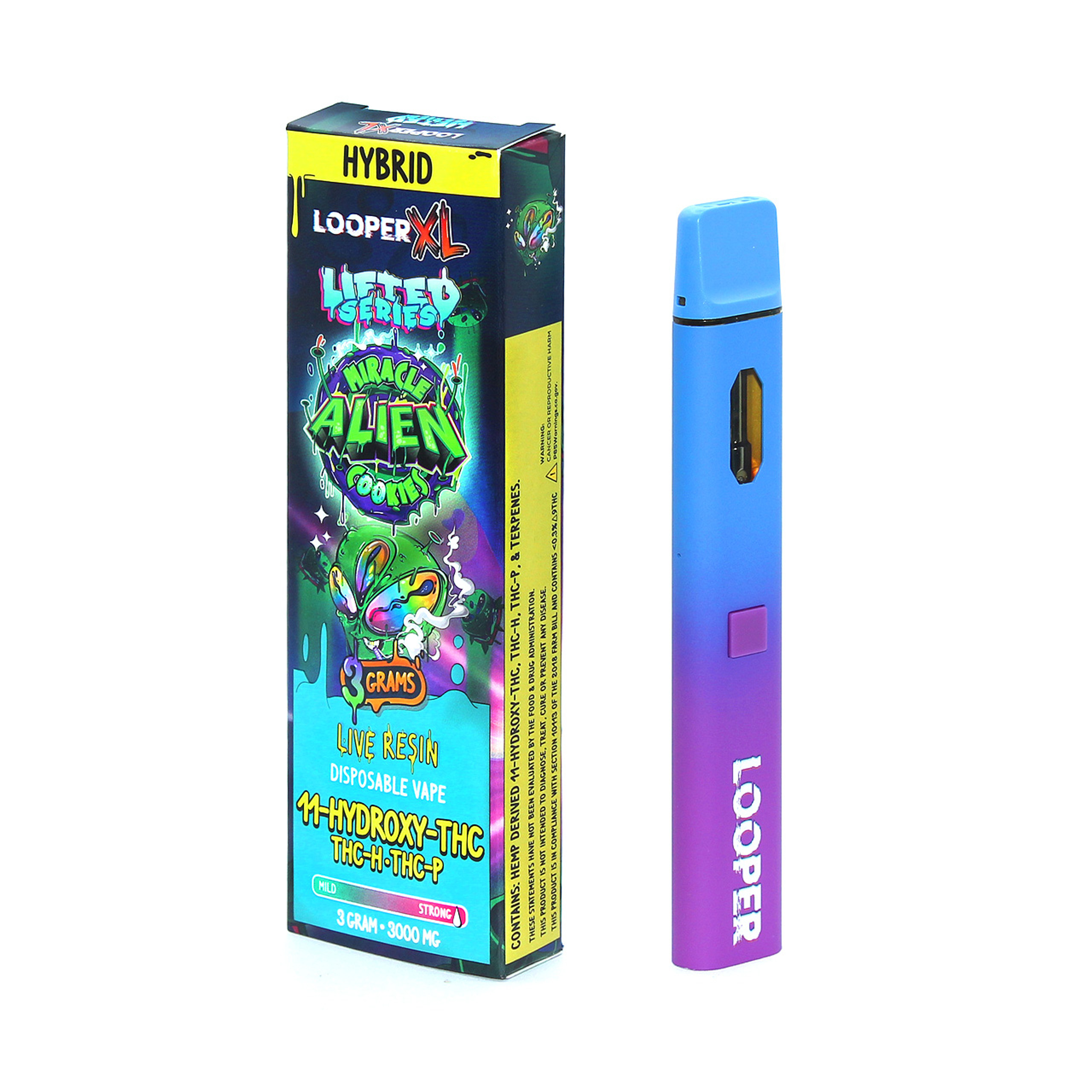 Looper XL Lifted Series Live Resin 3g Disposable Vape