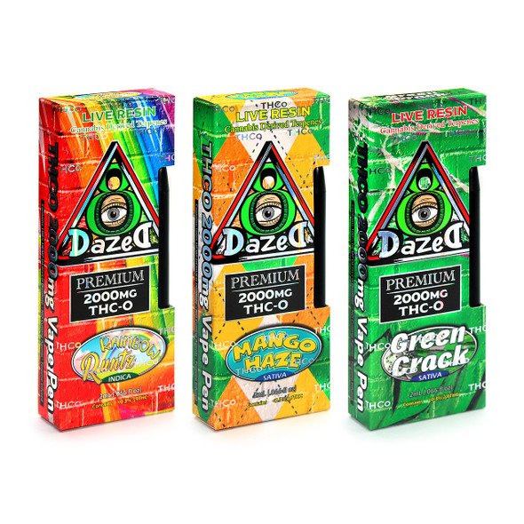Dazed Delta 8 Live Resin THC-O 2g Disposable Vape