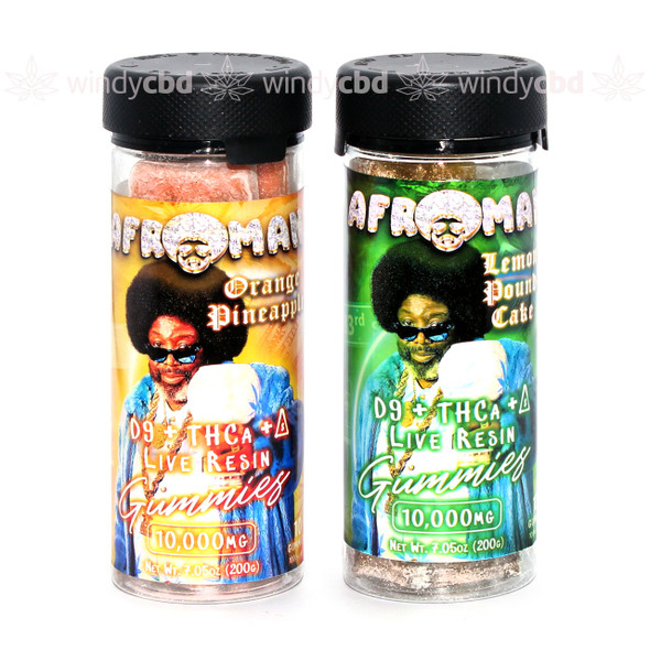 Afroman D9 + THCa + D8 Live Resin 10000mg Gummies 10ct