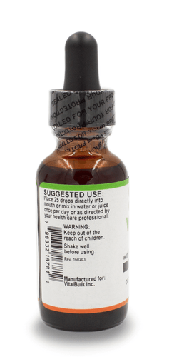B-12 Liquid Drops 1,000 mcg w/ Folic Acid & Vitamin B6 Raspberry Flavor - 1 Oz. Bottle