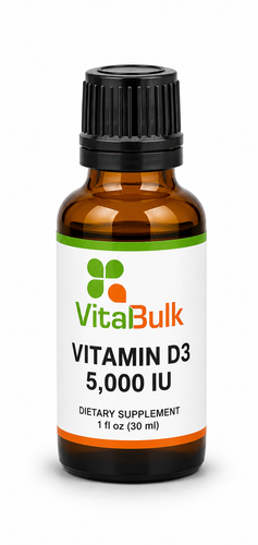D3 125 mcg (5,000 IU) Liquid Drops  - 1 Oz. Bottle