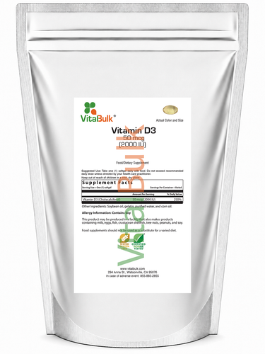 D3 50 mcg (2,000 IU) Softgel