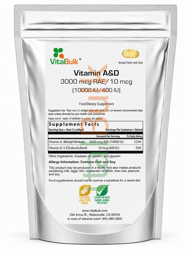 A&D 3000 mcg RAE / 10 mcg  (10,000/400 IU) Softgel