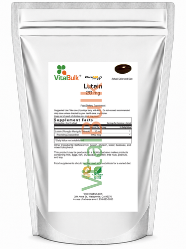 Lutein 20 mg Softgel - 30 Count Bag