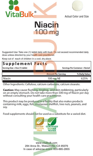 Niacin 100 mg Tablet