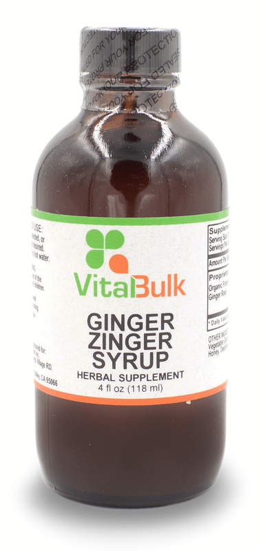 Ginger Zinger Syrup - 4 Oz. Bottle