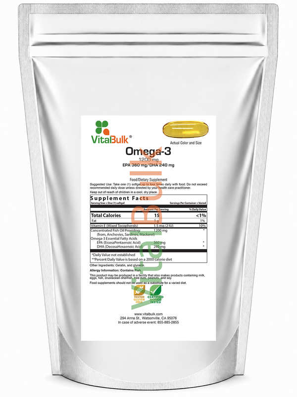 Omega-3 1,200 mg Softgel - Double Industry Standard Potency