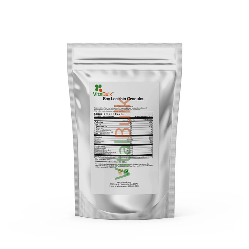 DNA-Negative Soy Lecithin Granules