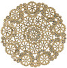 Royal Lace Medallion Lace Gold Foil Paper Doilies 10"