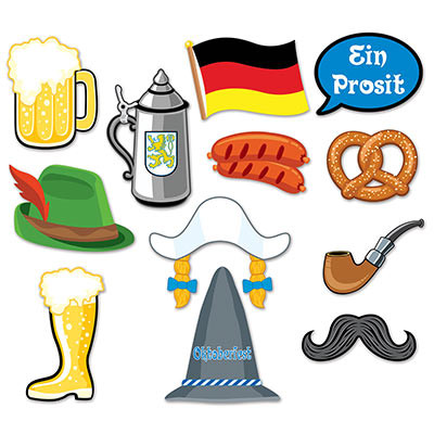 Oktoberfest Photo Fun Signs - 12 pieces
