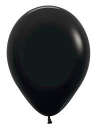 Sempertex Deluxe Black 11" Balloons - 100 count