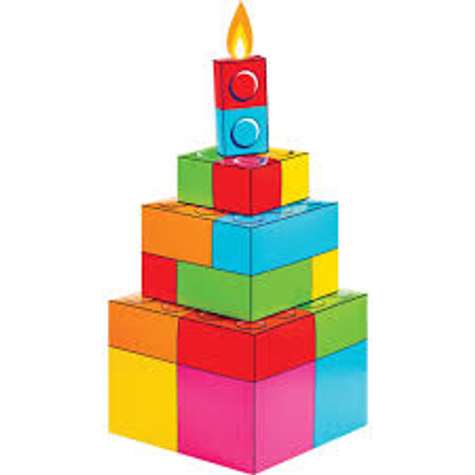 Block Bash Centerpiece - 8 in x 18.3 in - 1 piece