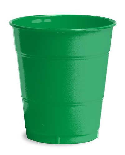 Emerald Green 12 oz Plastic Cups