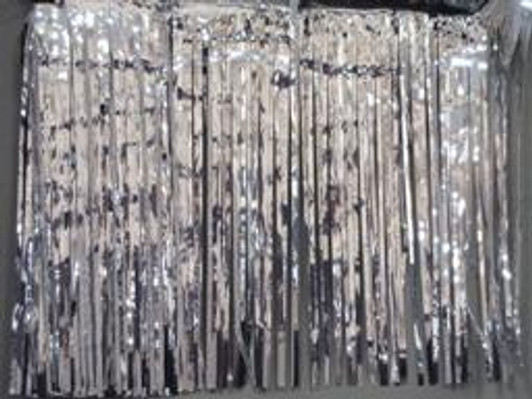 Silver 8ft Metallic Curtain