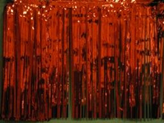 Red 8ft Metallic Curtain