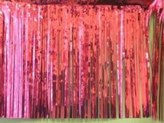 Magenta 8ft Metallic Curtain