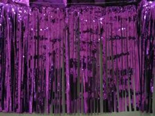 Purple 8ft Metallic Curtain