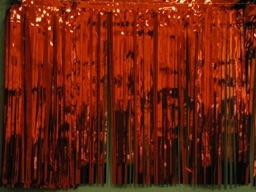 Red Metallic Fringe 20 Feet Long x 15 in